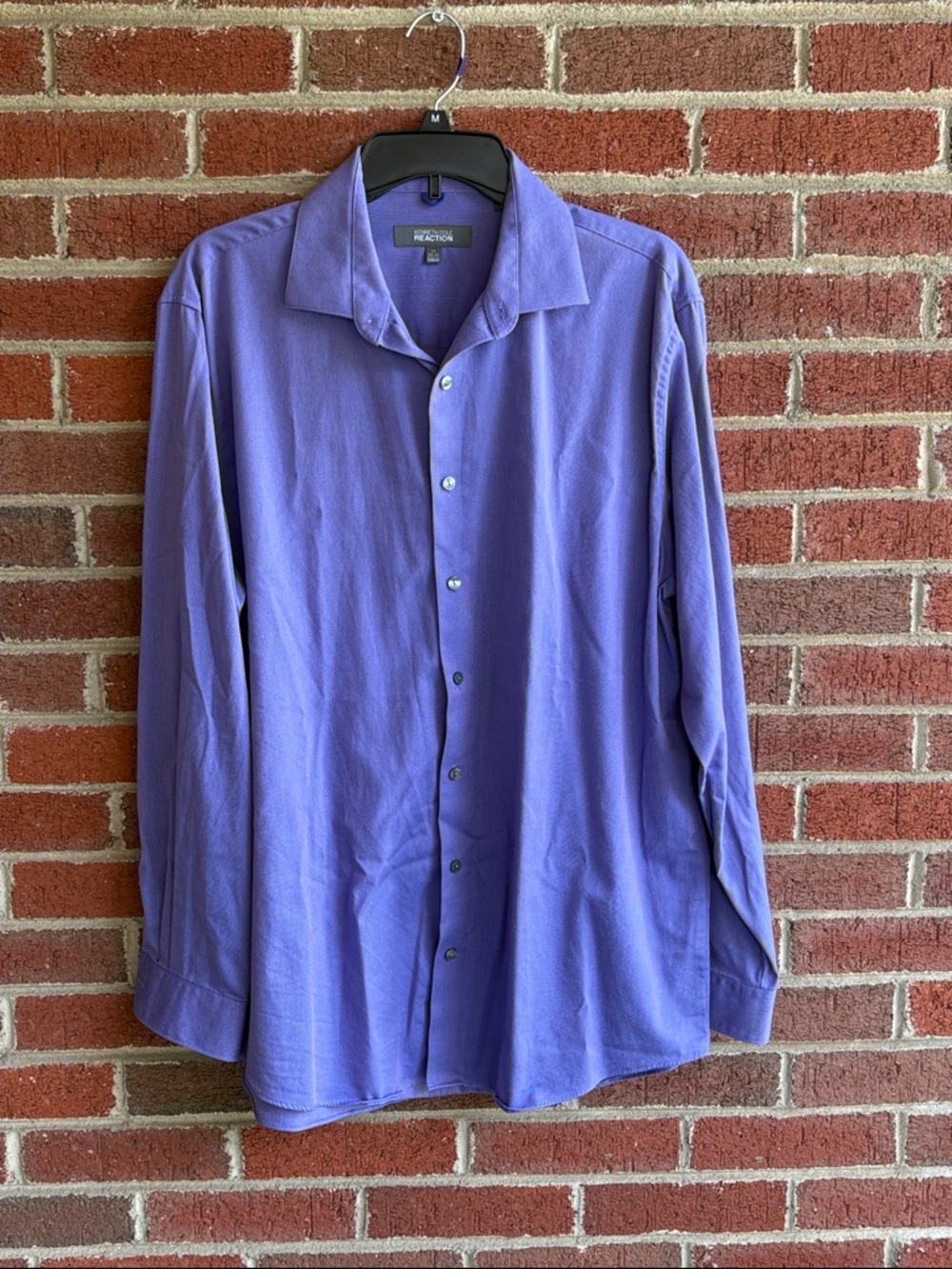 Kenneth Cole Reaction Men's Lavender Button-Up Dress Shirt